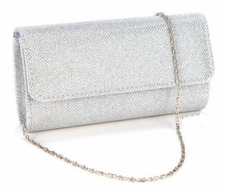 Satin Rhinestone Evening Clutch Bag